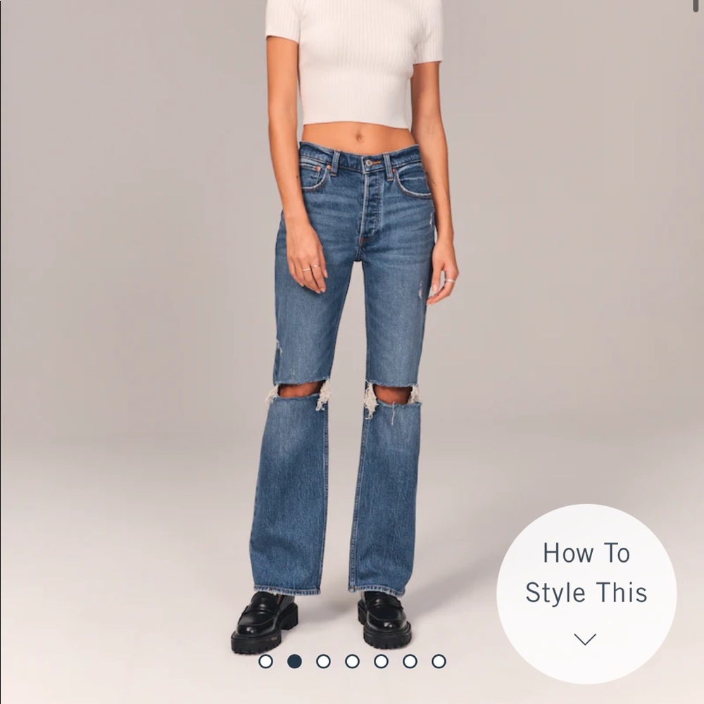 NWT Abercrombie 90s Low Rise Baggy Jeans